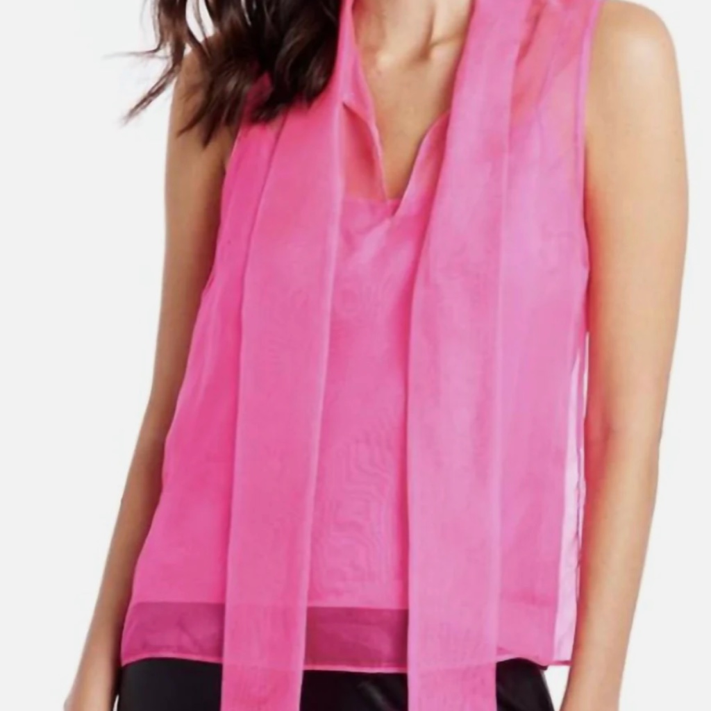 *Nwt* Amanda Uprichard Imelda Top In Hot Pink (Size Xs/Petite)